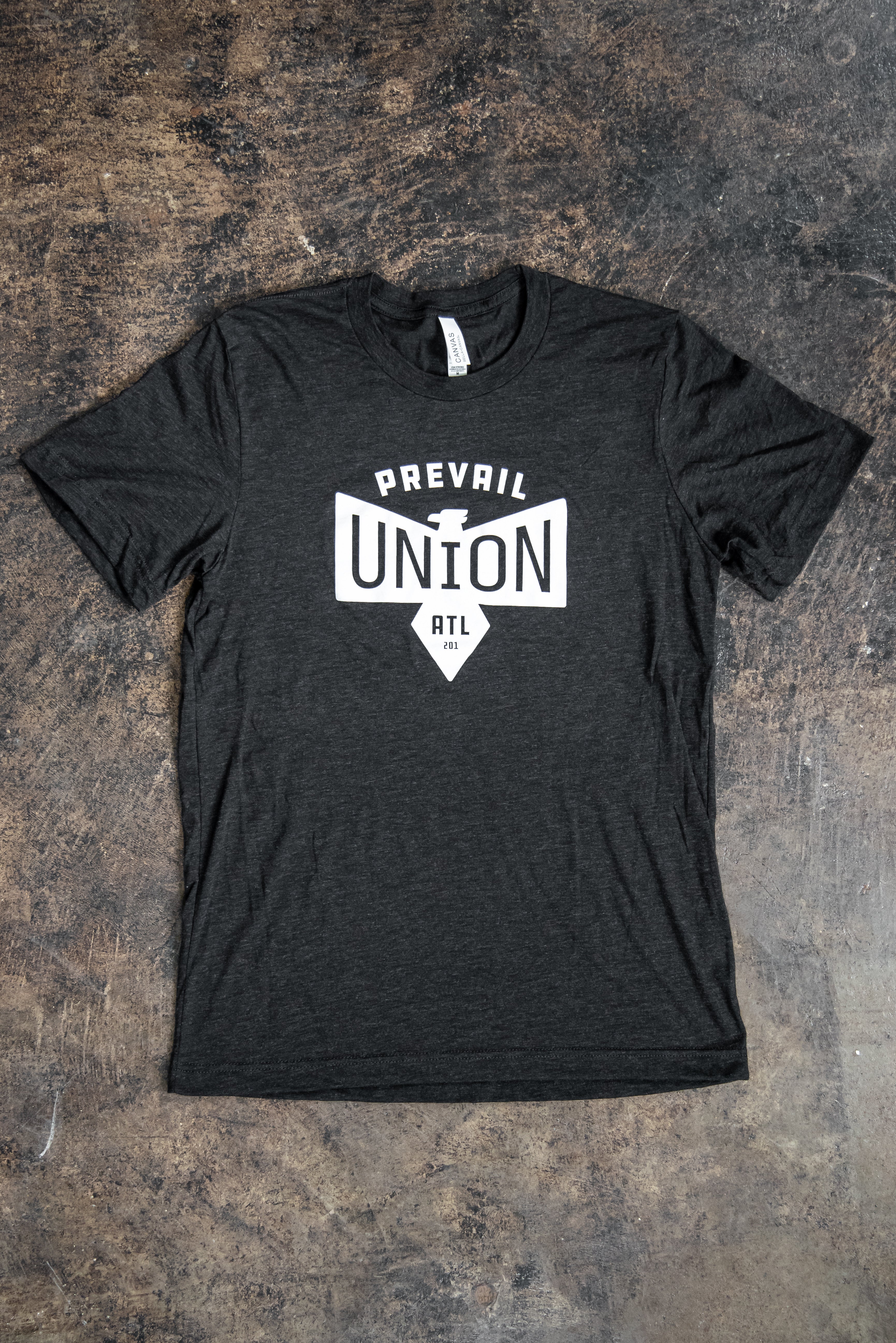 Union ATL T-Shirt | Charcoal + White - Prevail Coffee product image