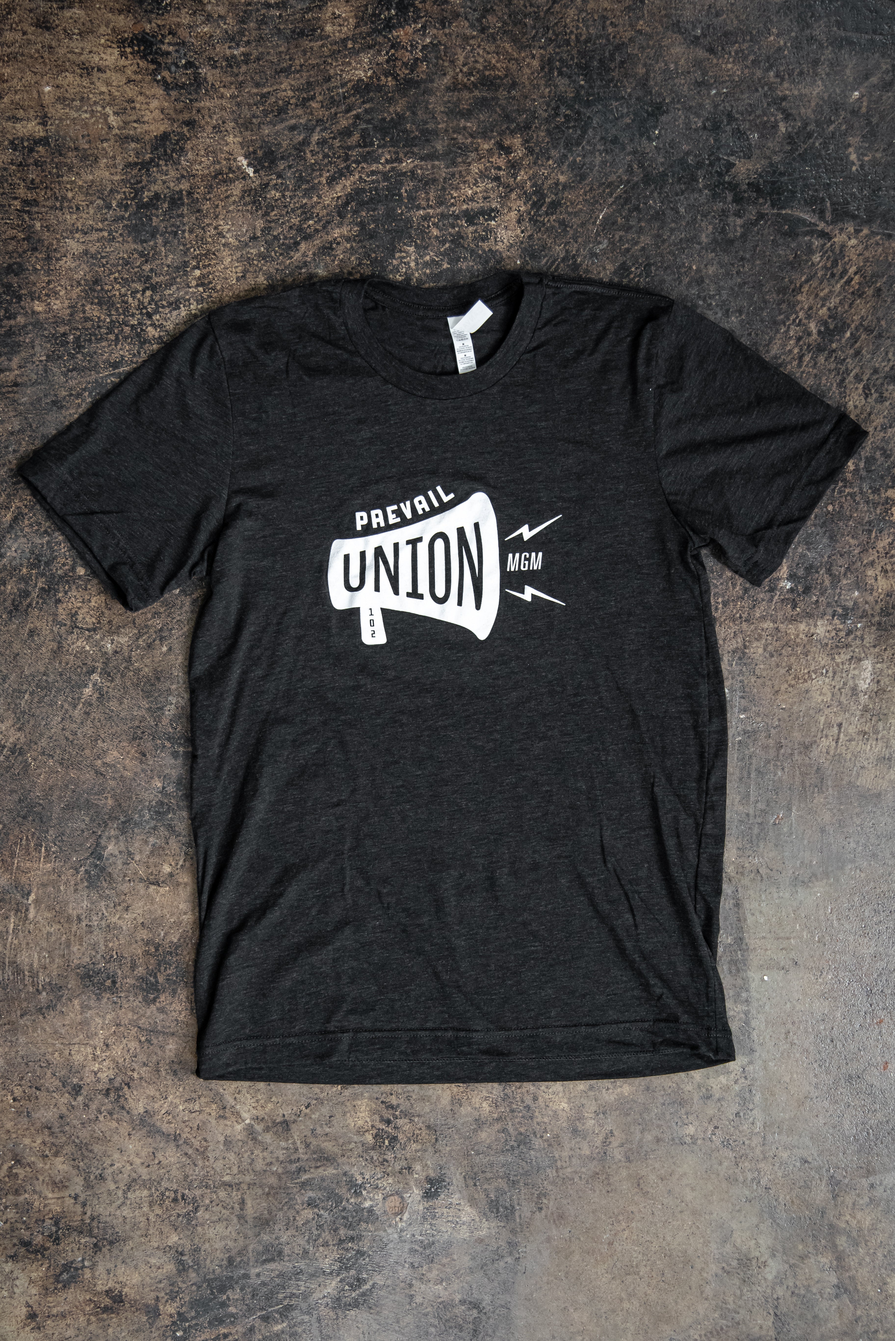 Union MGM T-Shirt | Charcoal + White - Prevail Coffee product image