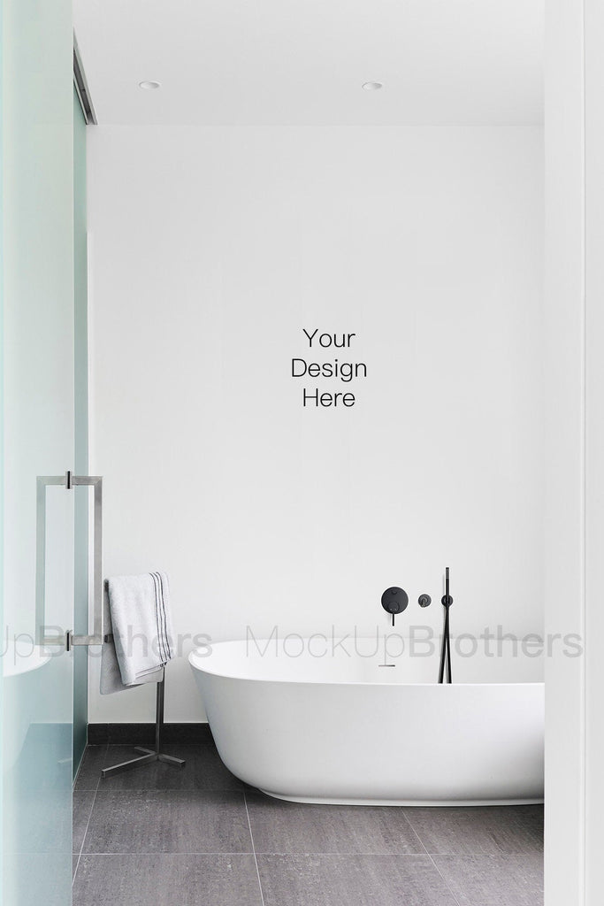 Download Luxury bathroom wall mockup by Mockup Brothers ...