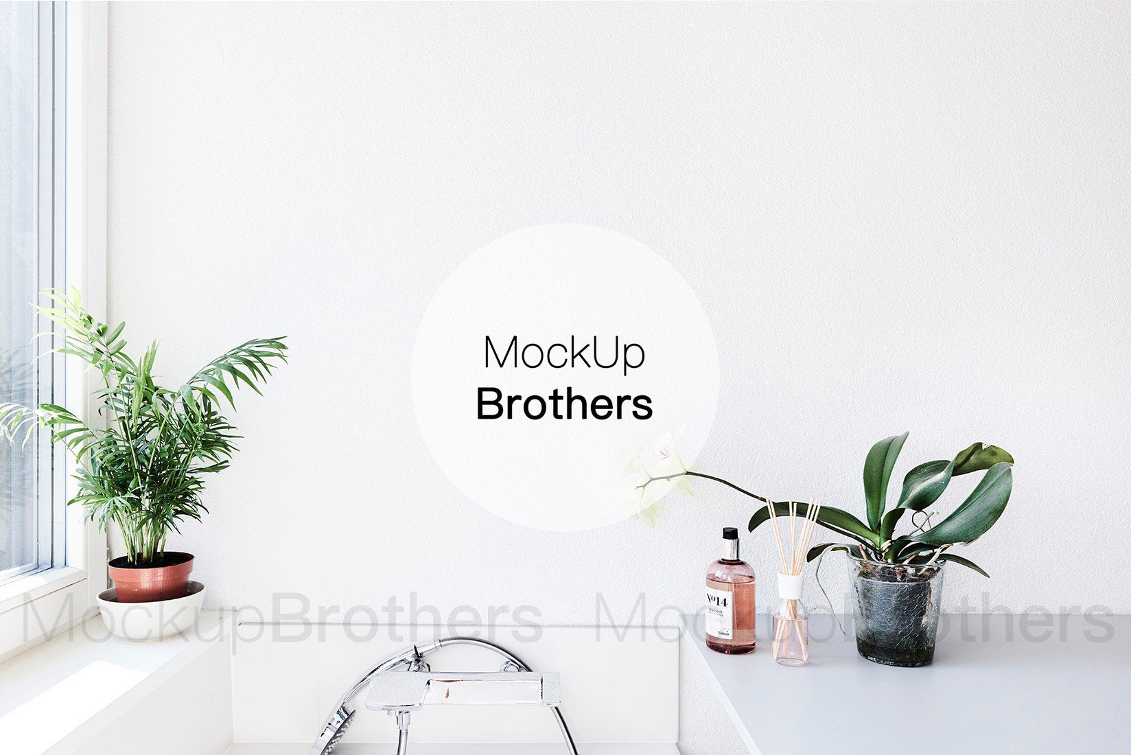 Download Bathroom Wall Art Mock Ups Stock Photo By Mockup Brothers Mockupbrothers