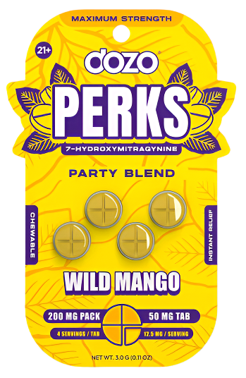 Dozo Perks 7-Hydroxy Tablets 200mg/4ct