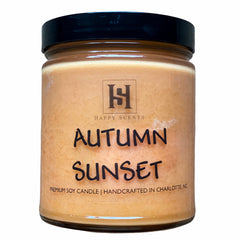 Autumn Sunset Soy Candle by Happy Scents