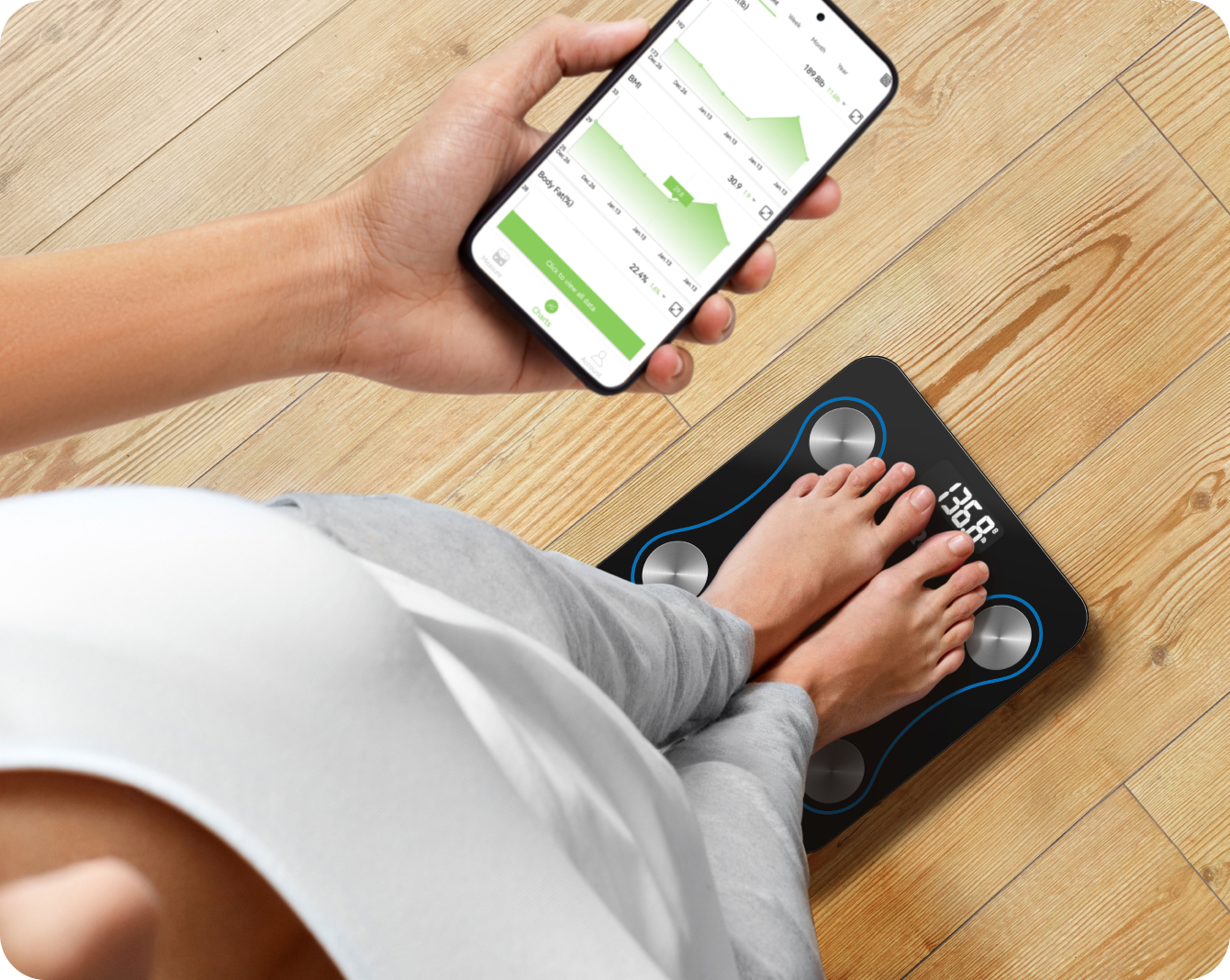  eufy by Anker, Smart Scale C1 with Bluetooth, Body Fat