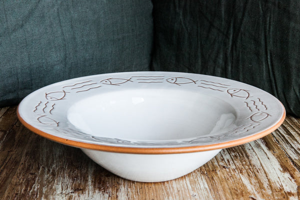 Mediterraneo Soup & Pasta Bowls Handmade by Fasano Ceramiche – DishesOnly