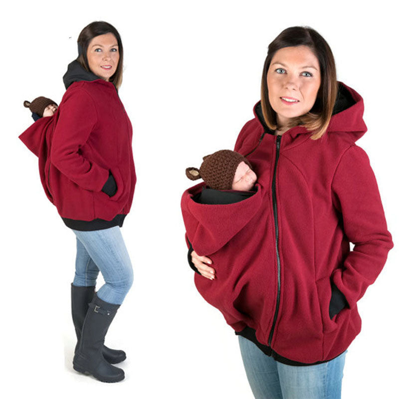 manteau porte bébé