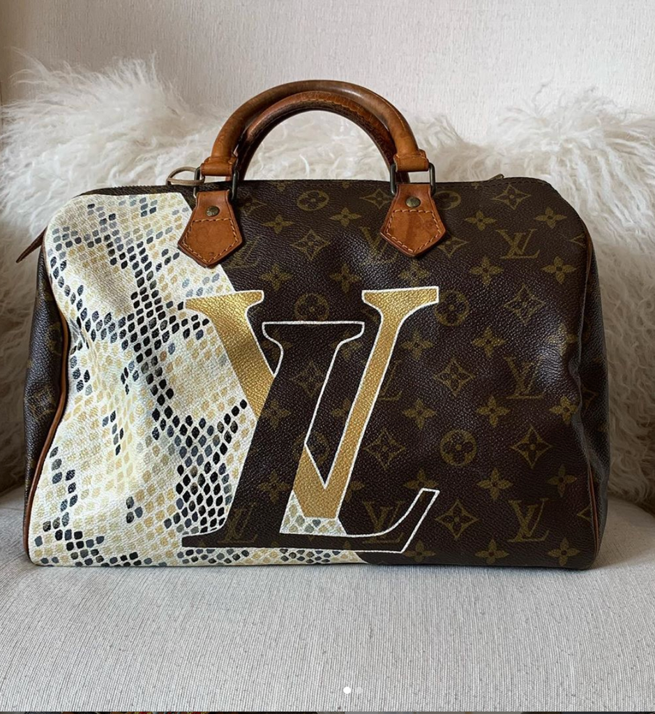 Goede Vintage Louis Vuitton Speedy 30 Bag | Ivory & Gold | Well Heeled RV-63
