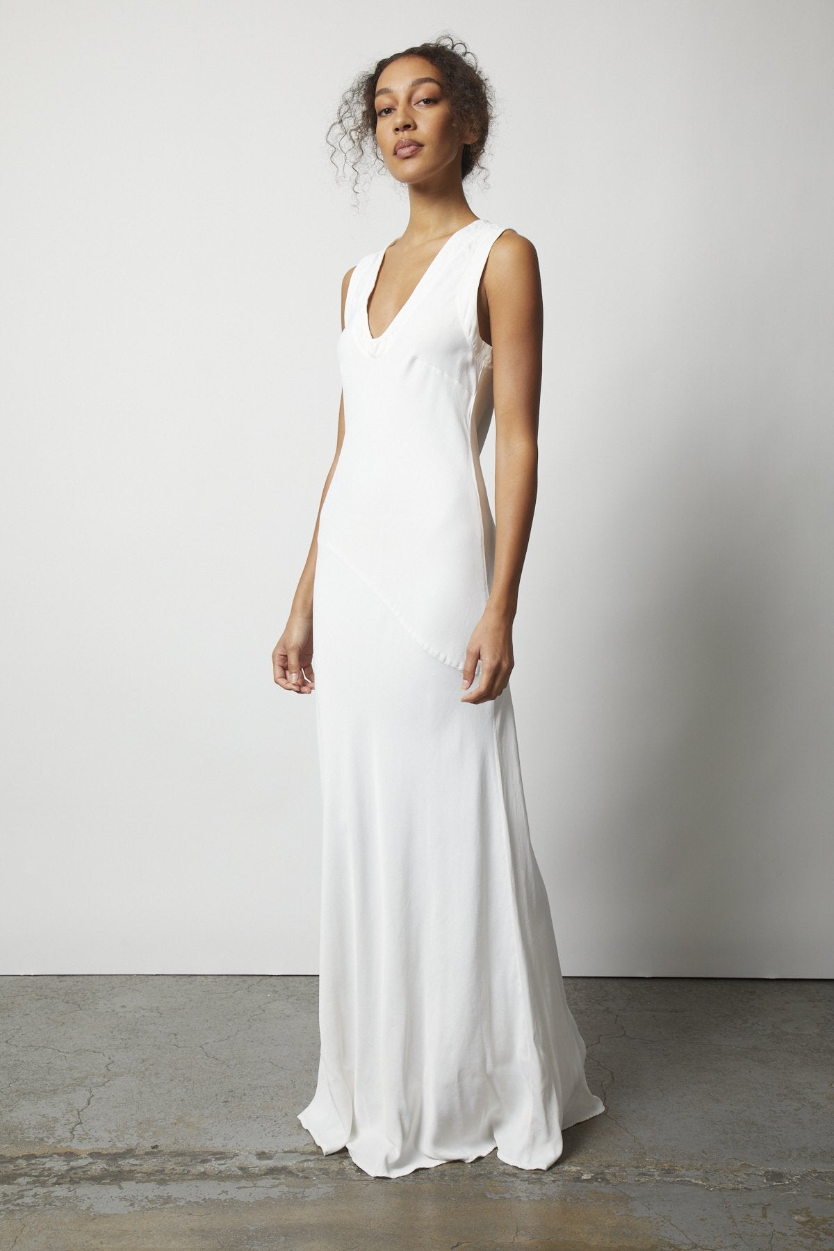 Kennedy Dress | Washed White