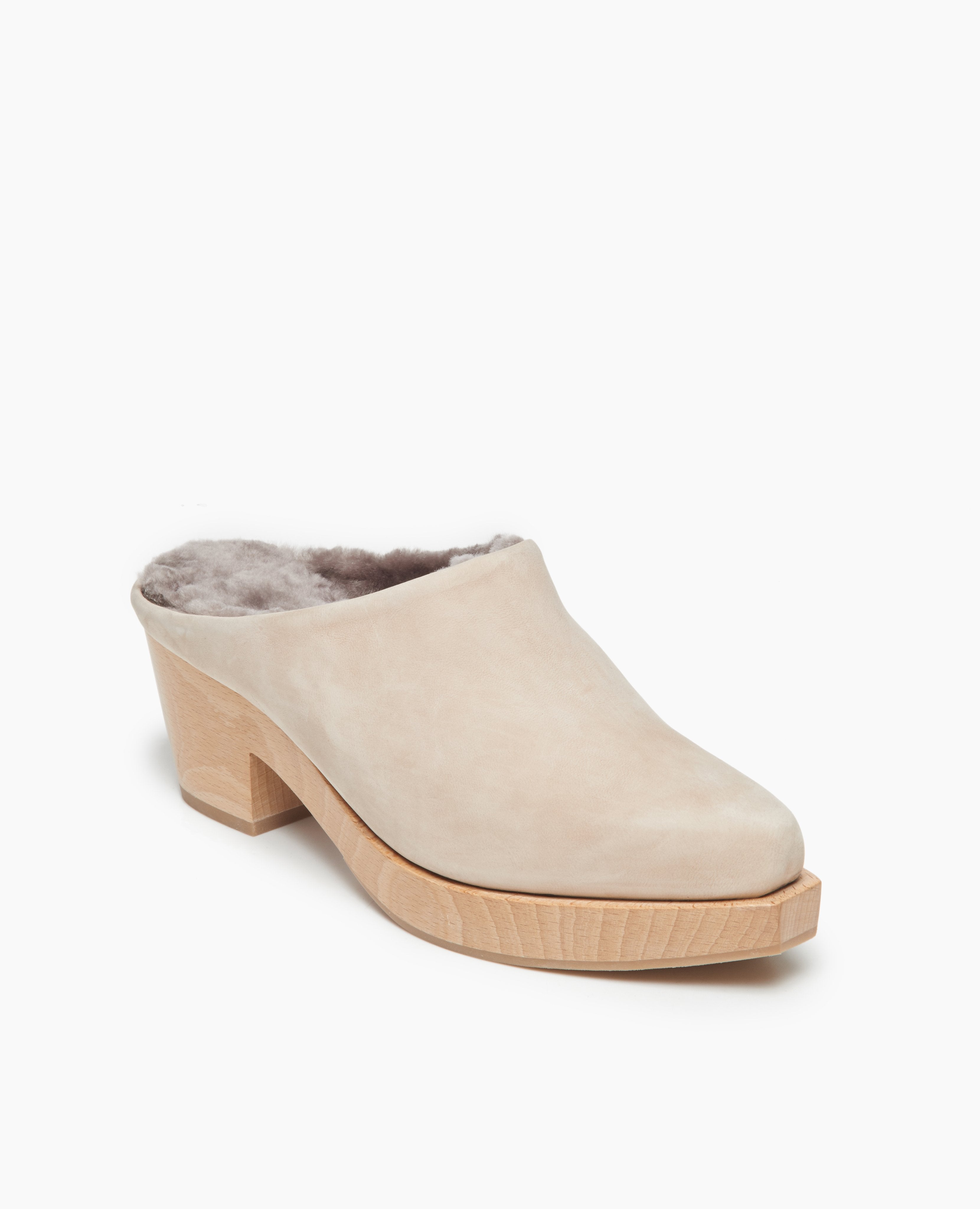 Kera Shearling Lined Clog | Latte