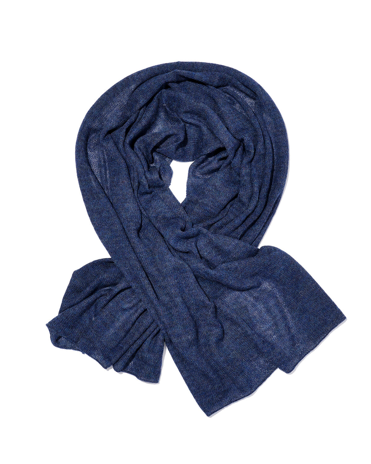 Alpaca Woven Shawl | Navy