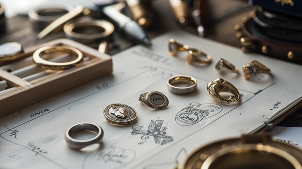 A behind-the-scenes look at the creation of a signet ring at Roberts & Co