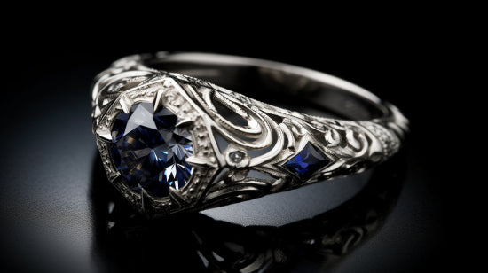 Platinum stands as a beacon of luxury in the world of gem-set rings