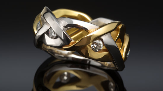 fusion of gold and platinum in jewelry design