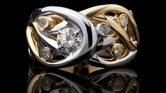 gem-set rings, masterfully created in both gold and platinum