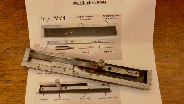 The Drill-str8 Wire Ingot Mold showcased, a testament to precision engineering in jewelry making.