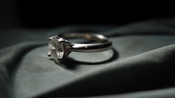 Diamond set platinum engagement ring