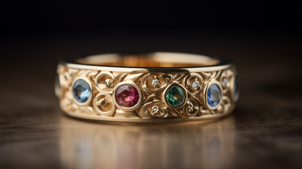 gem set ring reflecting a rich history and tradition