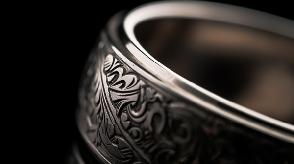 Engraved wedding rings can feature a variety of designs