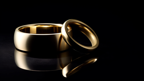 18-carat gold wedding ring from Roberts & Co