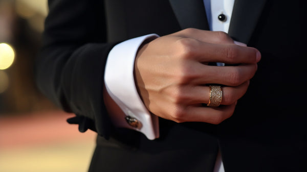 signet ring at a formal event