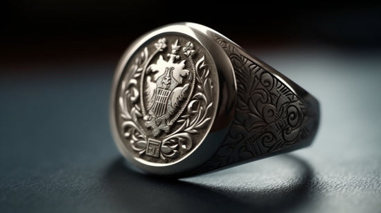 contemporary signet ring
