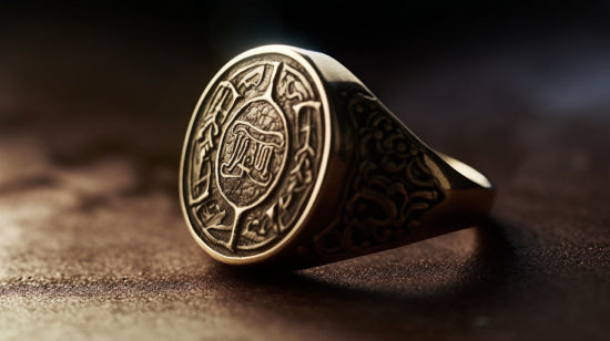 signet ring with minimalist design