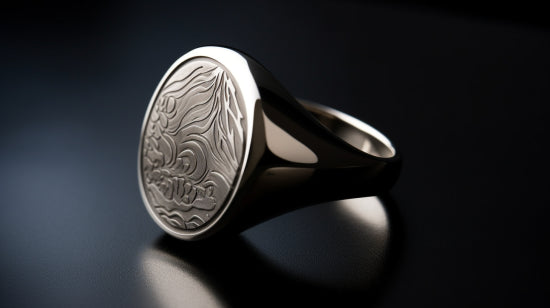 signet ring in a historical workshop setting