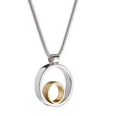 Maureen Lynch Circles Two-Tone necklace