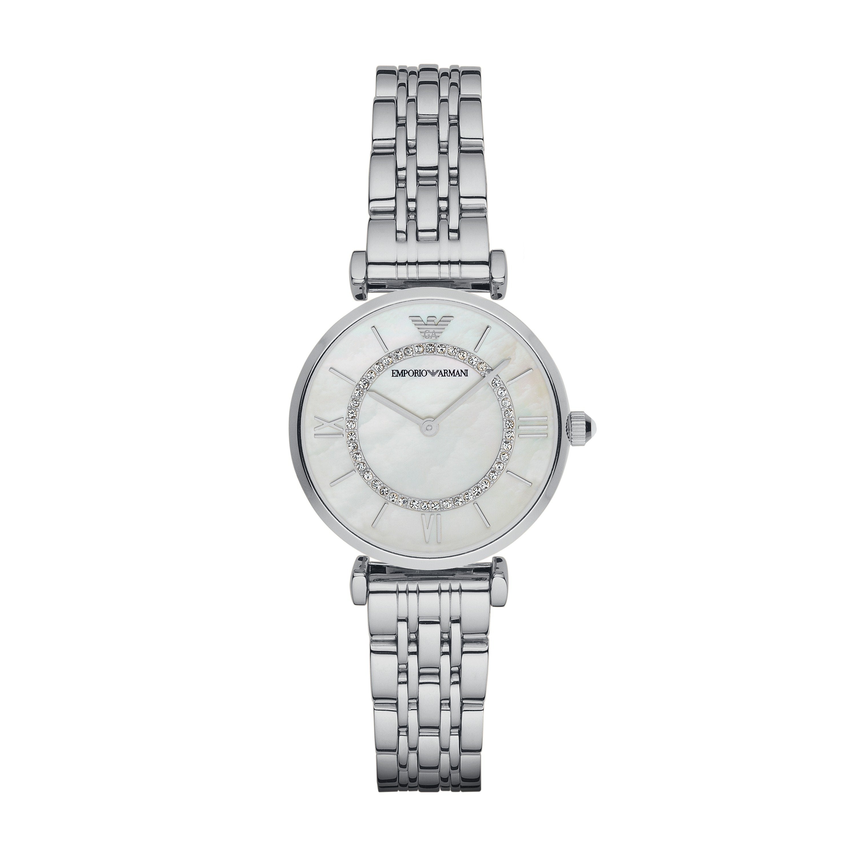 Emporio Armani Gianni Steel 32mm Ladies Watch AR1908 – Bannon Jewellers