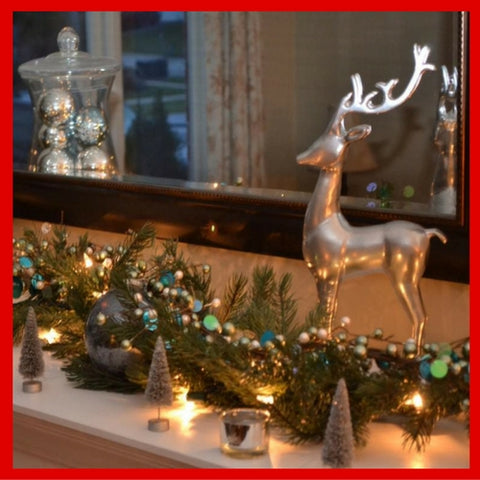 Christmas mantel