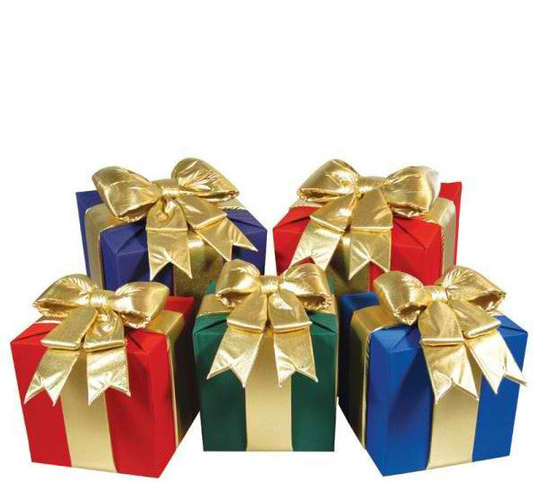Large Gift Boxes with Bow Decor | Commercial Christmas Supply