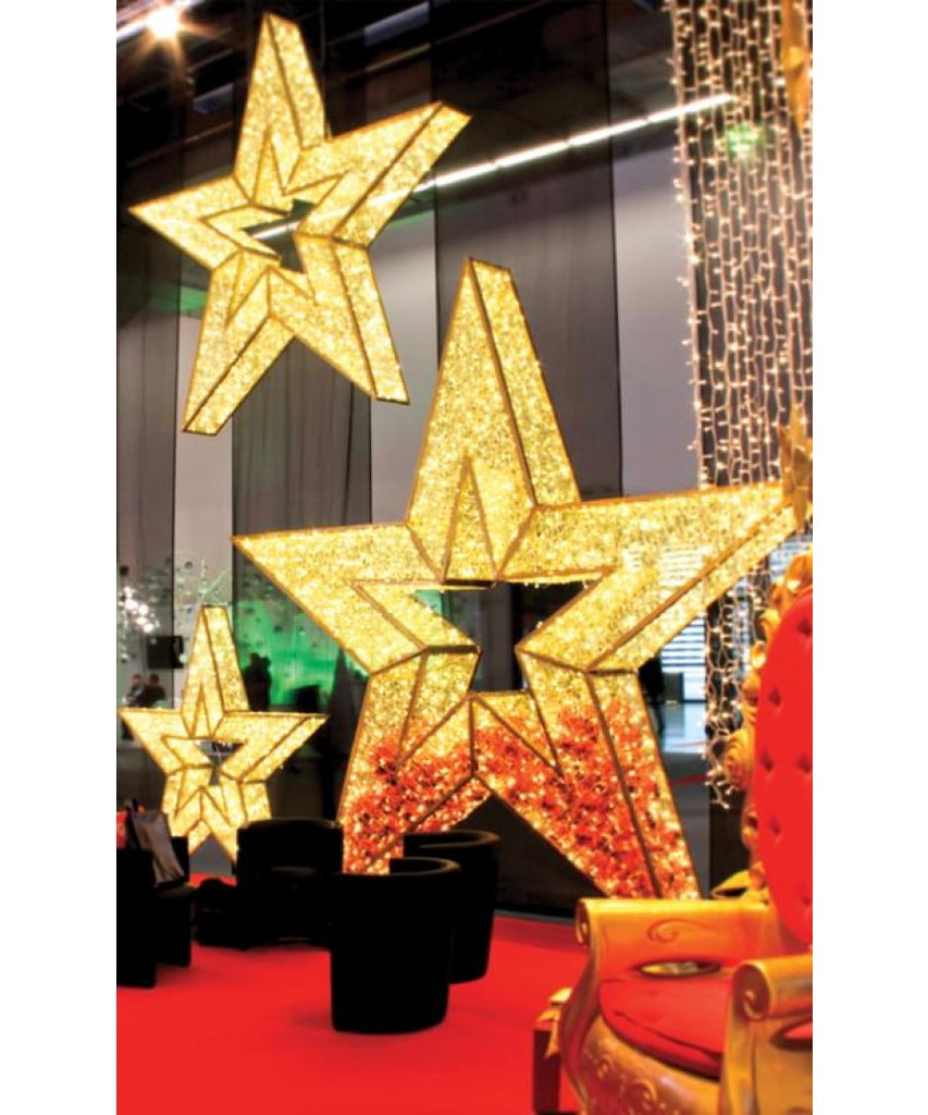 Giant Illuminated Snowflake Props  Commercial Christmas Supply -  Commercial Christmas Decorations for Indoor and Outdoor Display
