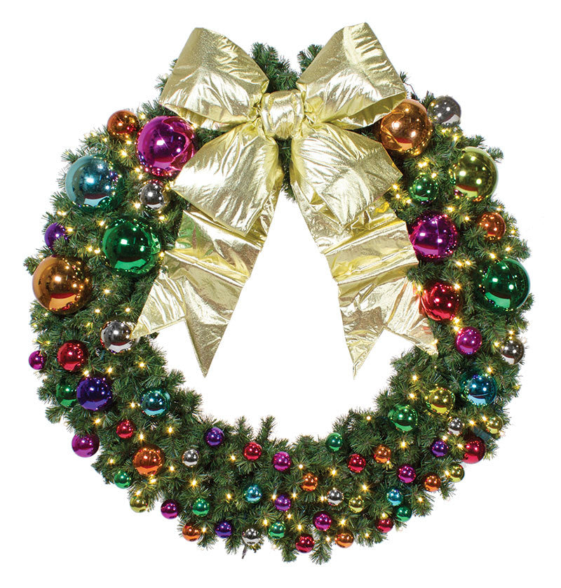 Jewel Tone Commercial Wreath Commercial Christmas Supply