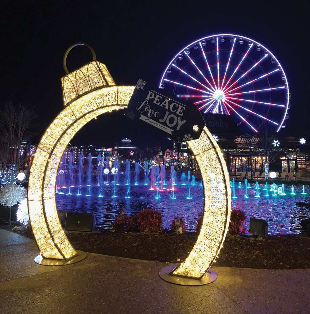 Giant Illuminated Snowflake Props