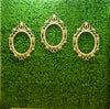 Green Hedge Wall Backdrop with Victorian Mirror Frame