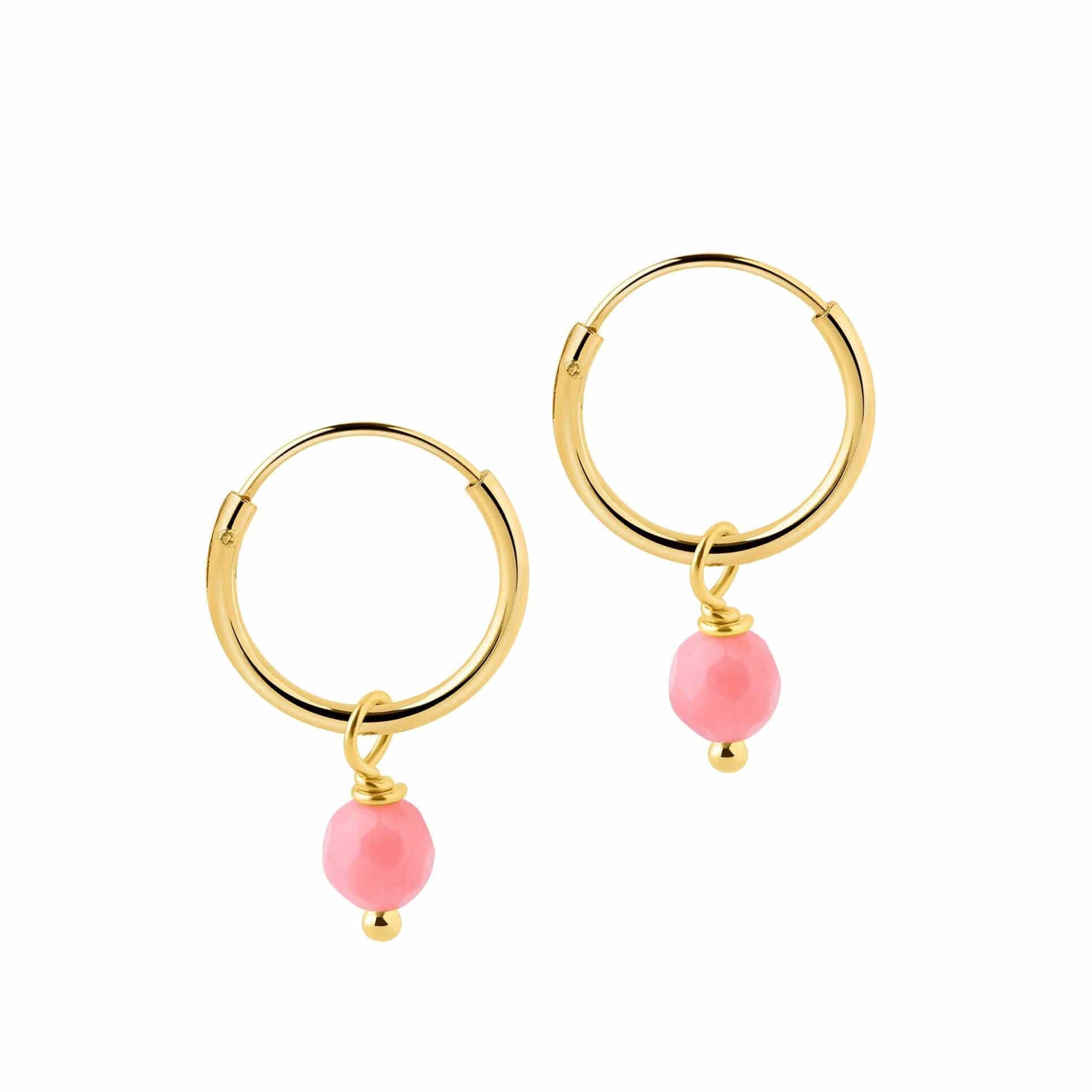 Vembley Combo of 5 Pair Pink Butterfly Pearl Chain Hoop Earrings For Women  And Girls