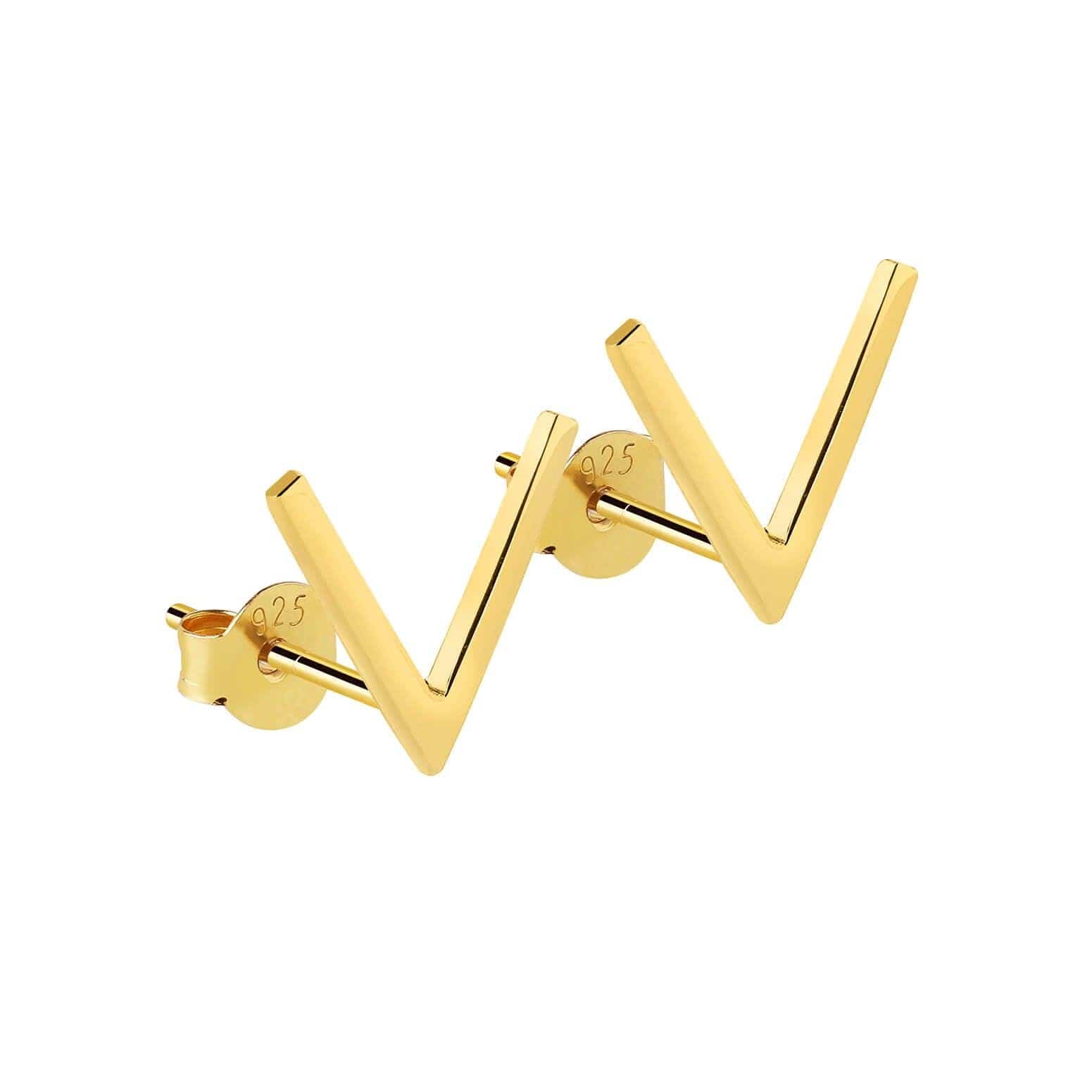 louis vuitton gold plated earrings