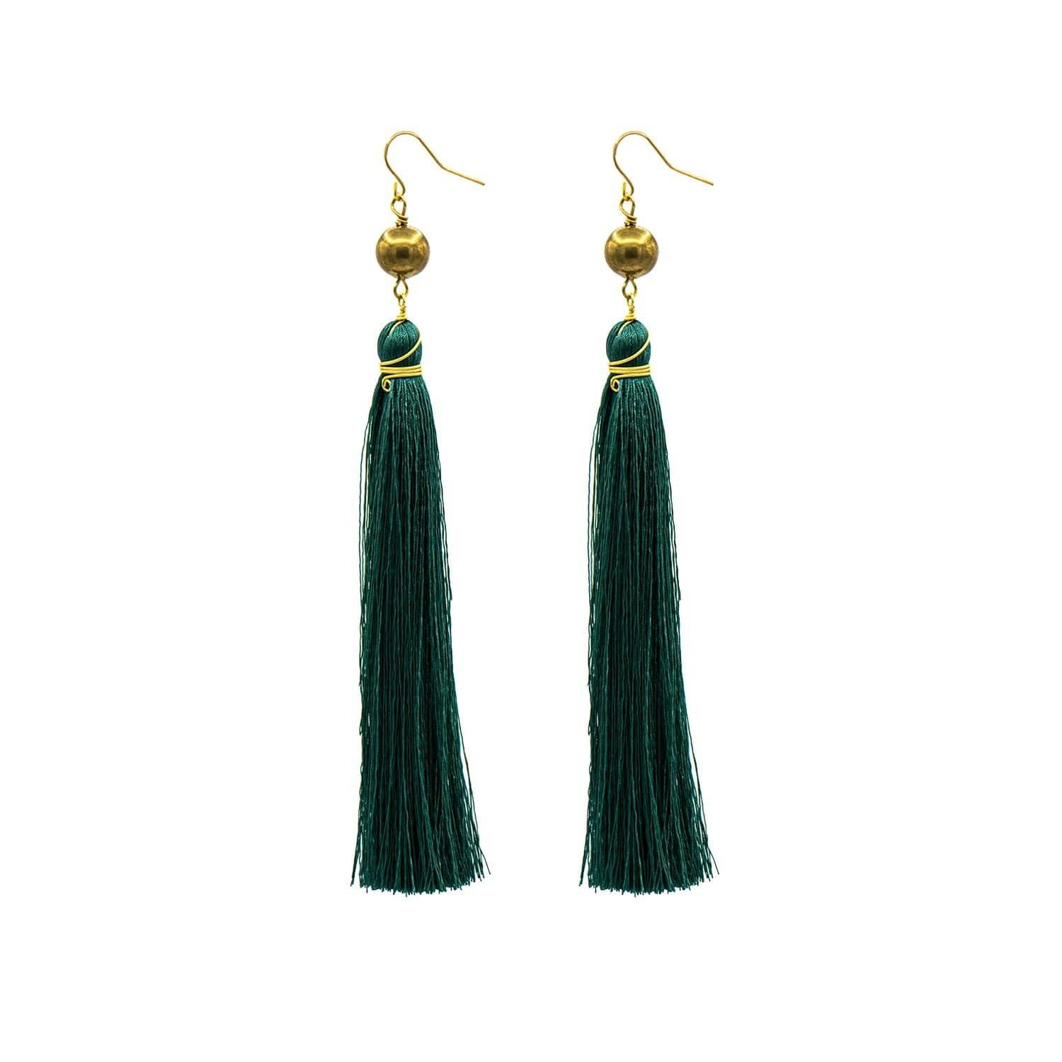 Buy Fashion Jeweliery | Oxidised Silver Bottle Green Kundan Dome Shape  Earrings | B311-PA120 | Cilory.com
