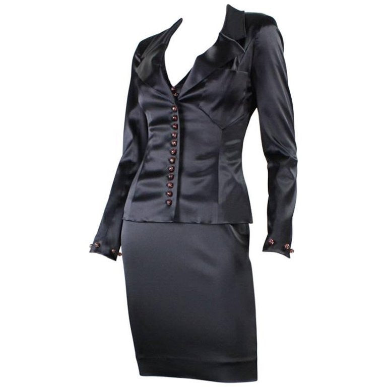 black cocktail dress with jacket