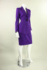 Thierry Mugler Skirt Suit 1990's Purple Vintage - regenerationvintageclothing