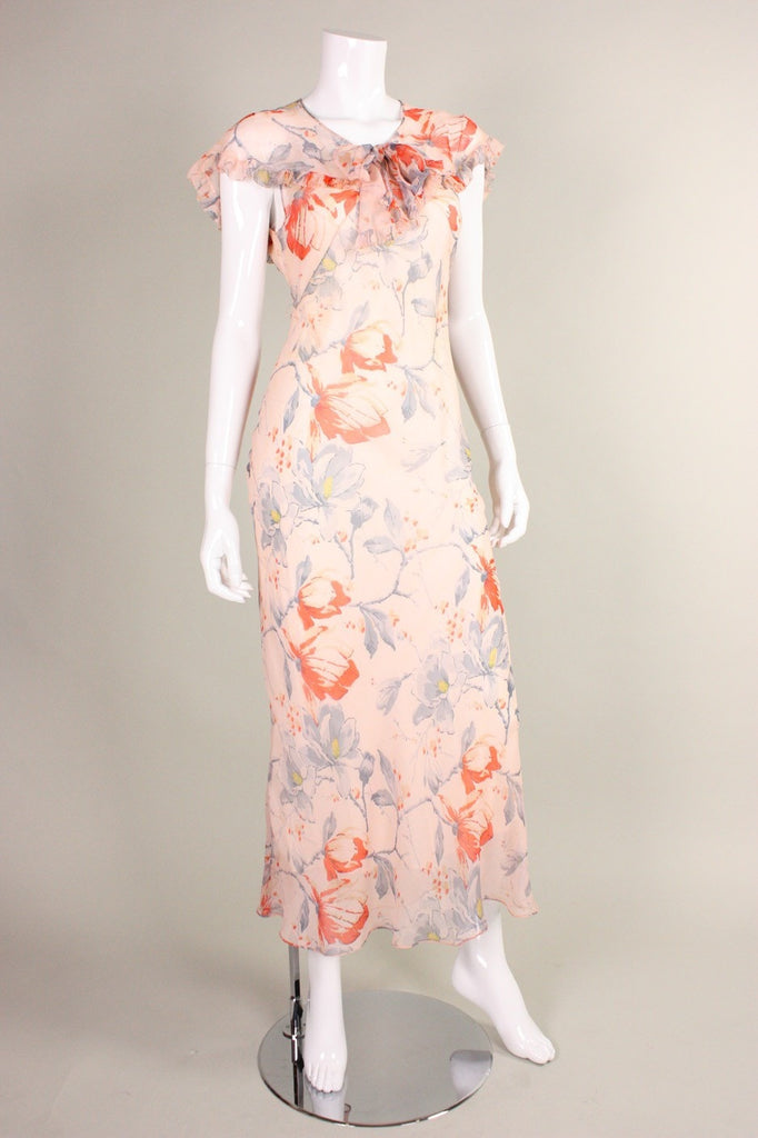 1930s chiffon dress