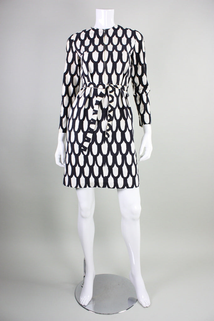 marimekko black and white dress