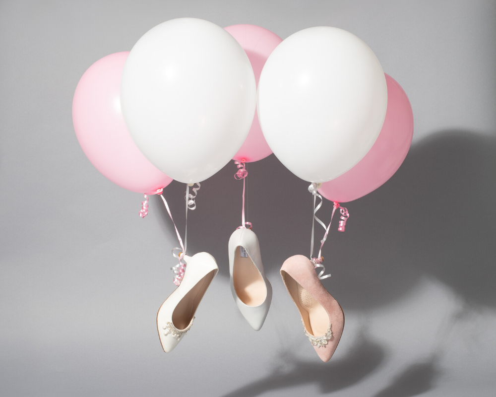 wide fit pink wedding shoes