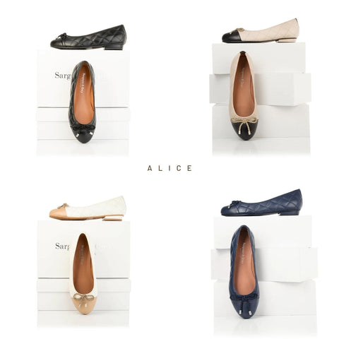 wide fit ballet flats for women in four classic colours