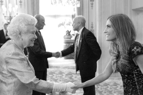 Cecile renauld meeting HM the Queen