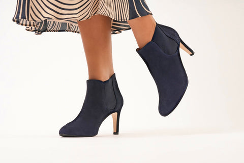 wide fit suede ankle boots