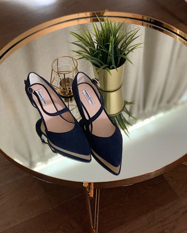 wide fit navy heels for special occasions