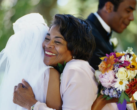 happy and proud mother of the bride