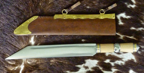 Railroad Spike Leaf Blade Knife, Exclusive