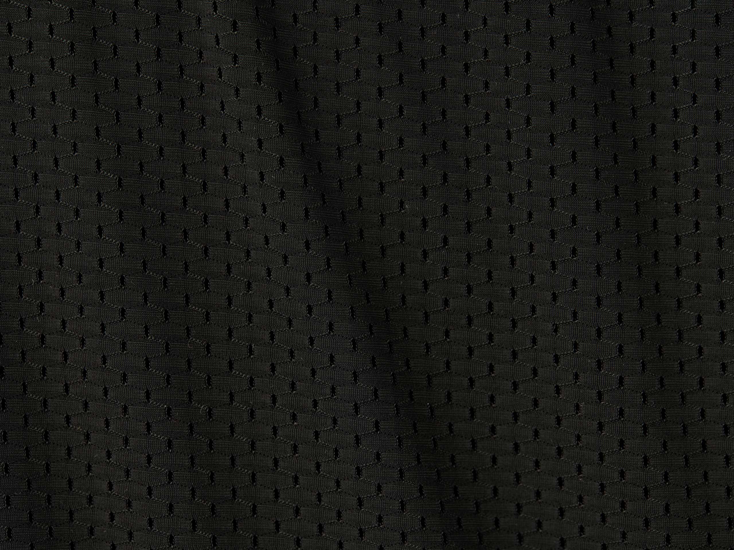 Close up detail shot of black mesh texture.