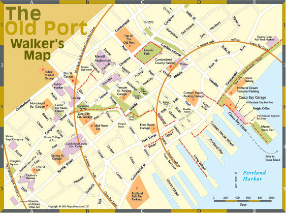 old port maine map Peaks Island Maine Map Adventures old port maine map